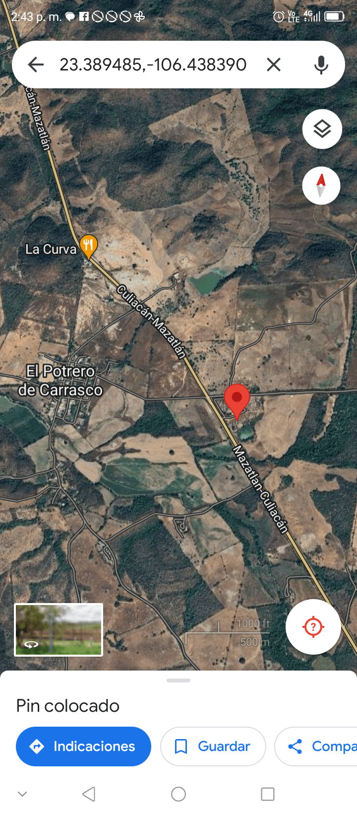 18 hectáreas a pie de carretera libre 15 Mazatlán - Culiacán
