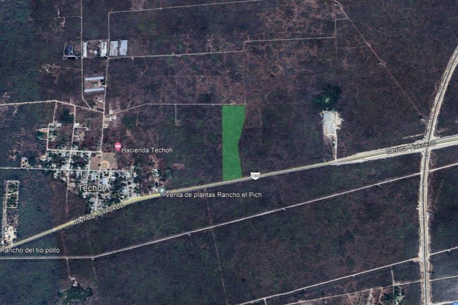 Se vende Terreno en Techoh 5 km de Periferico 