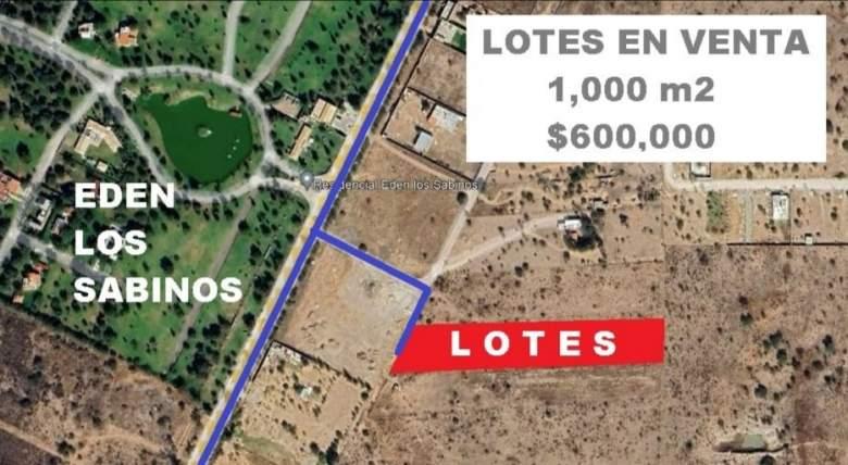 Lotes campestres en venta muy cerca Edén los Sabinos 