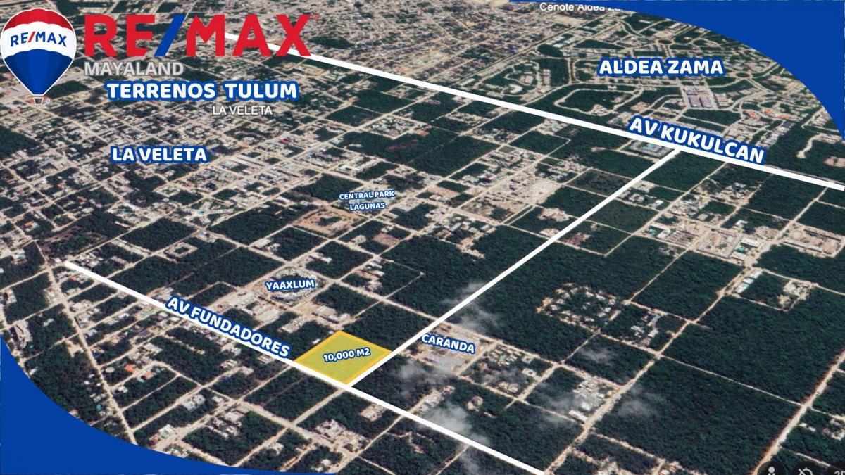 lote Comercial de 2500 m2 en region 15 de tulum