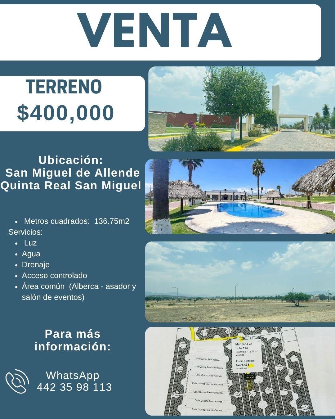 Se vende Terreno en San Miguel de Allende