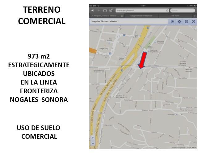 Terreno Comercial Frente a linea fronteriza U.S.A. Nogales