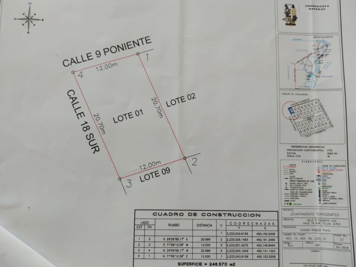 La Veleta Tulum Lote en esquina Reg 15