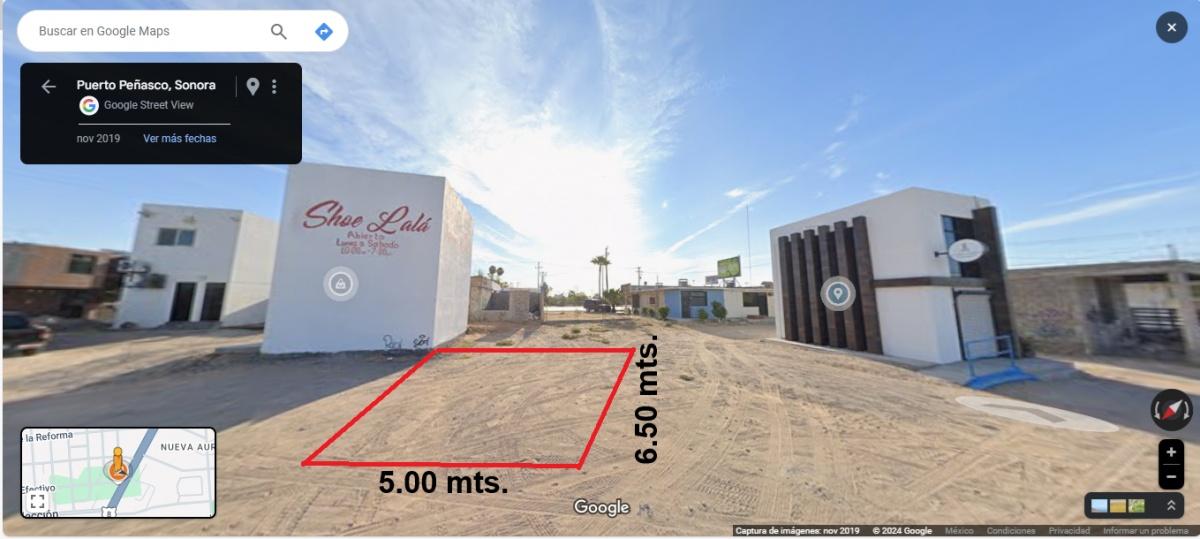 Se vende Terreno para local comercial en Puerto Peñasco