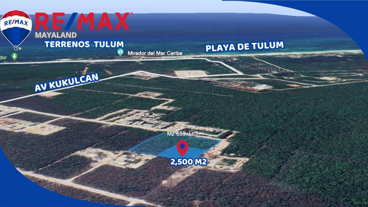 oportunidad terreno a solo 950 mts de la playa de tulum