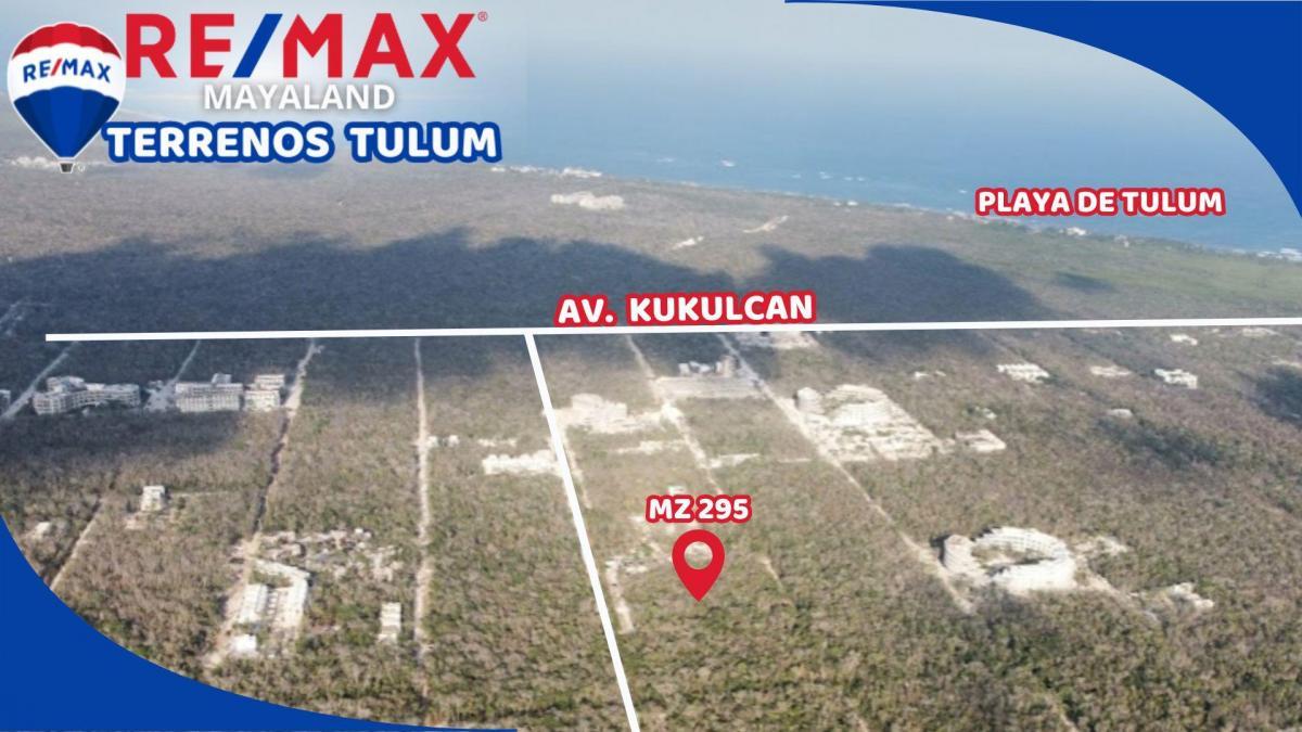 4 lotes disponibles de 831 m2 c/u a 500 mts de la Kukulcan