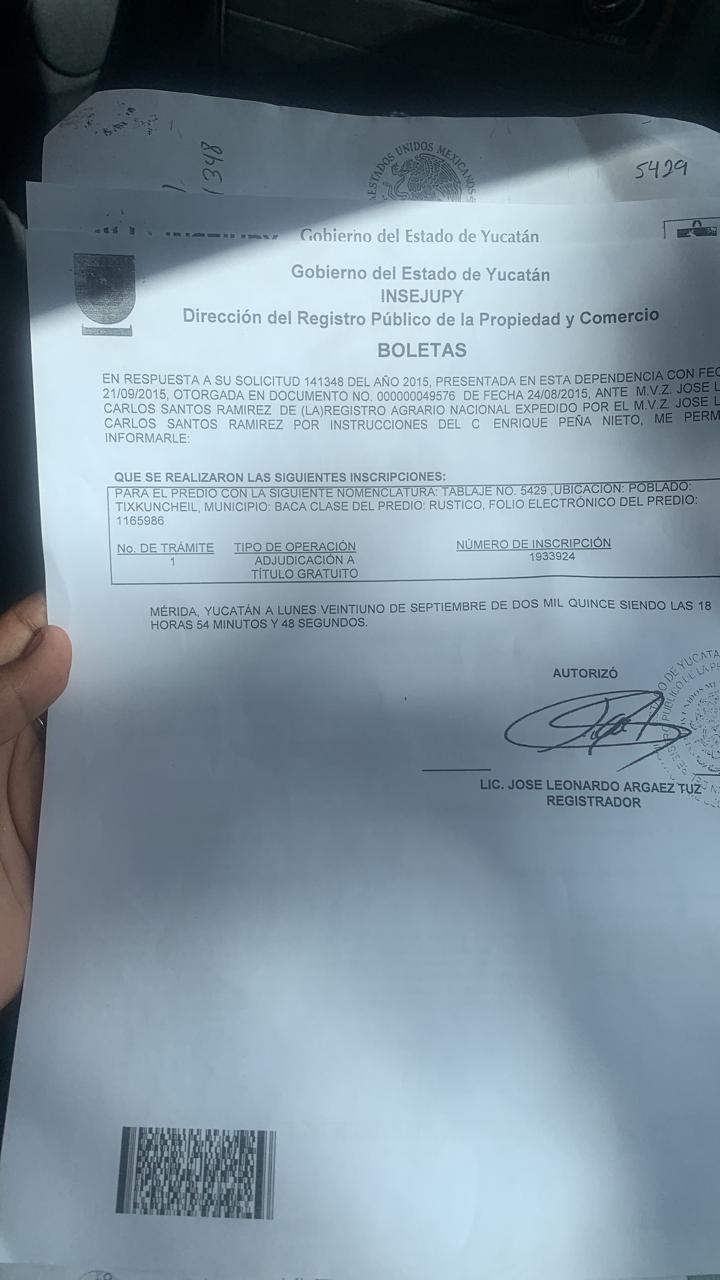 Se vende Terreno en Baca