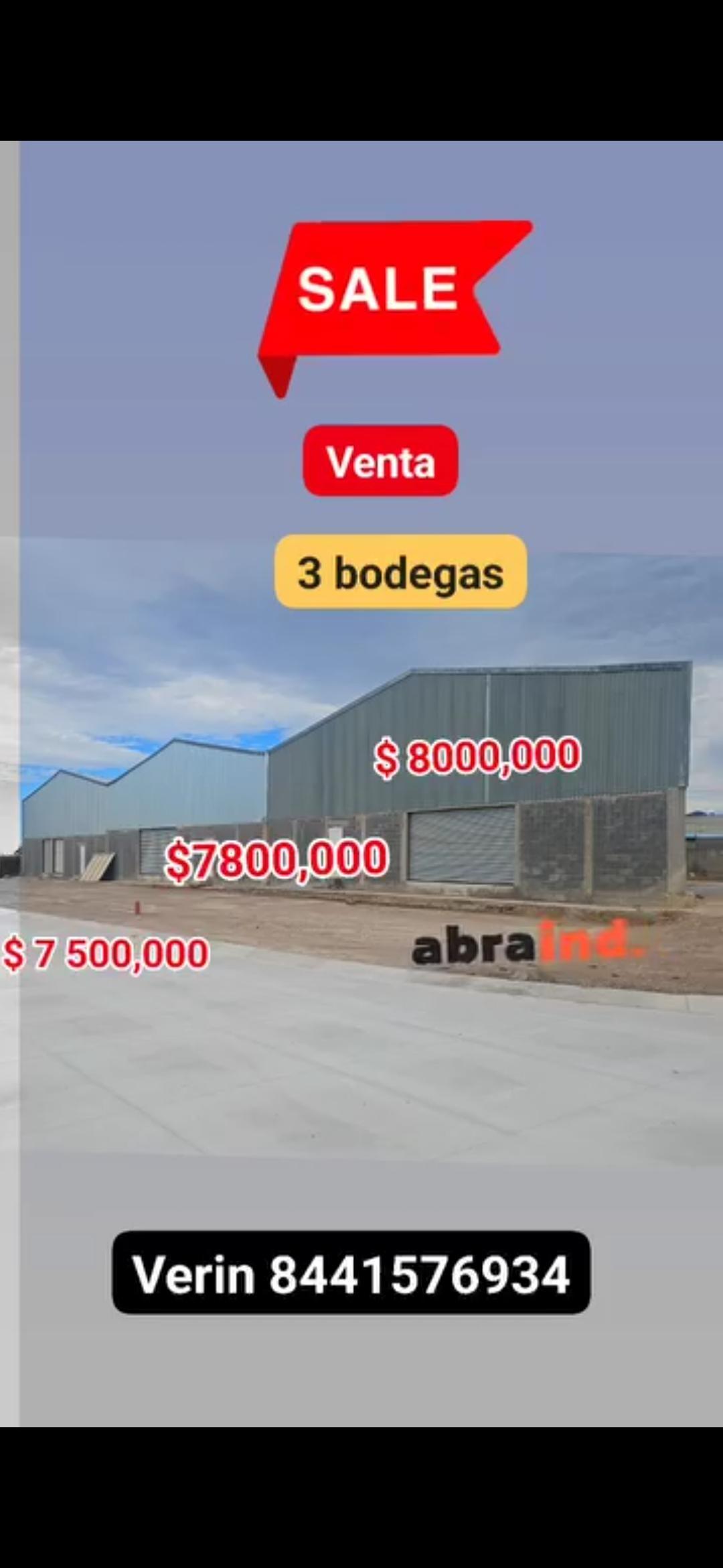 Bodega en Renta o Venta
