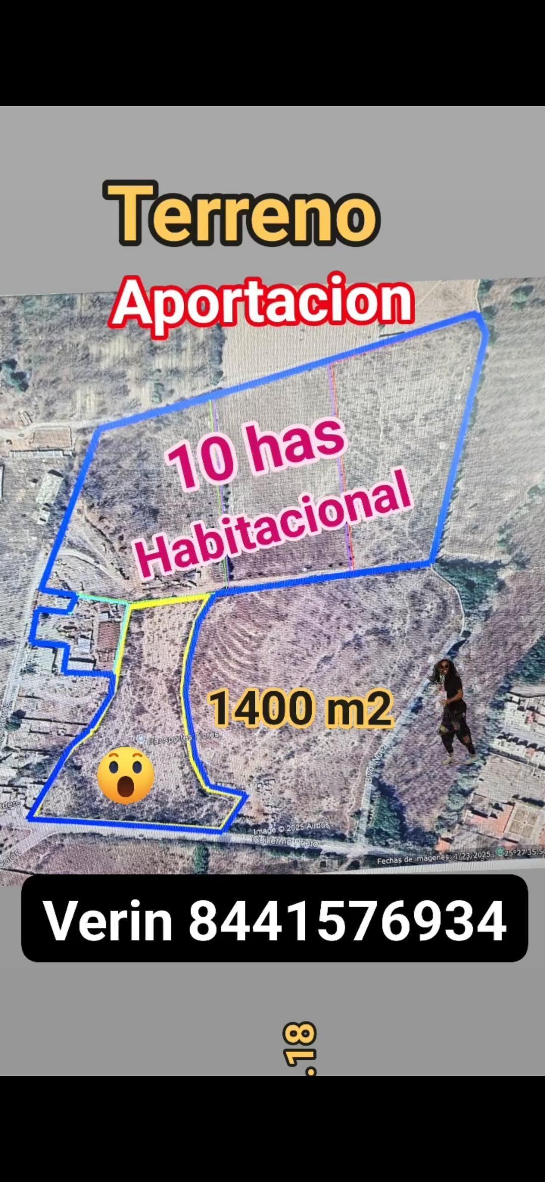 Terreno en Aportación 10 Has