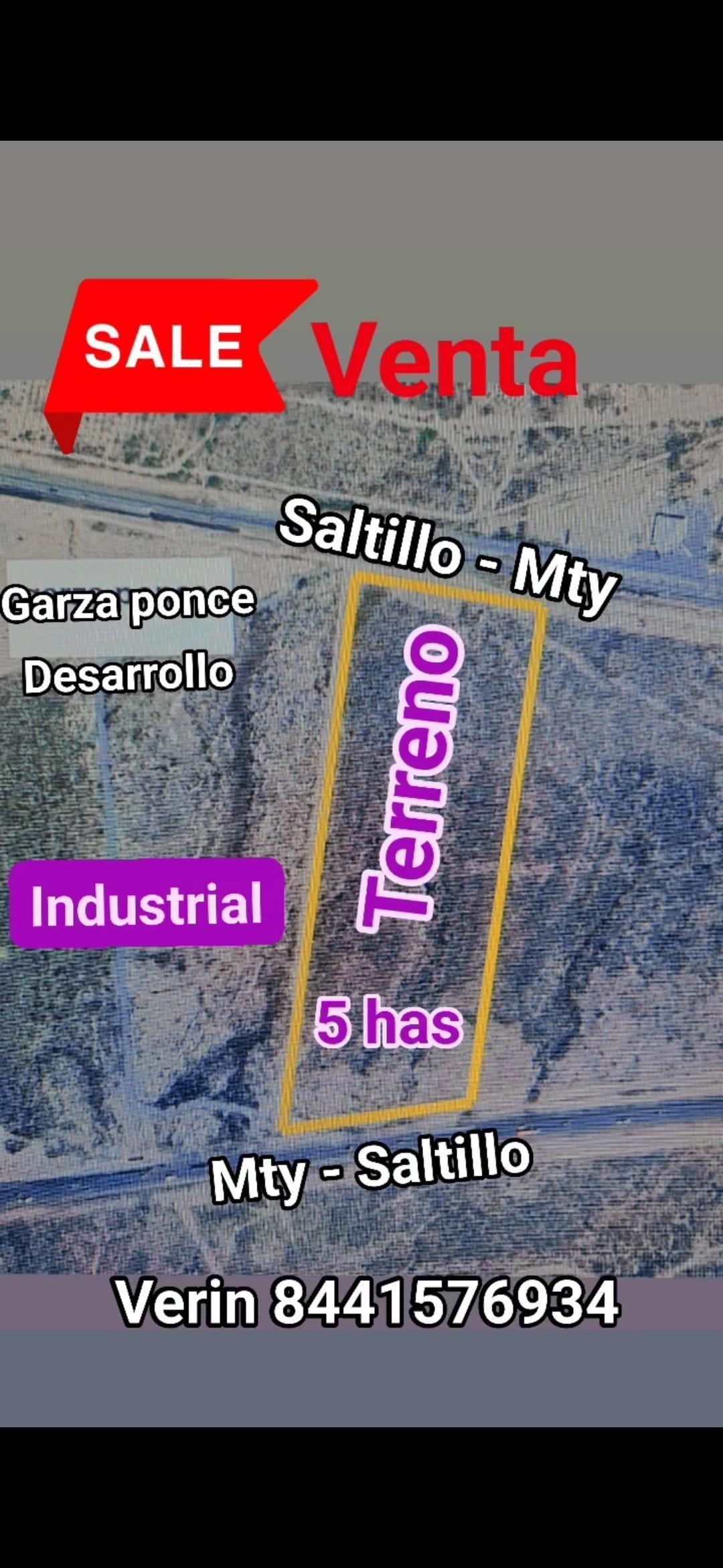 Terreno en Venta 5 Has Saltillo - Mty