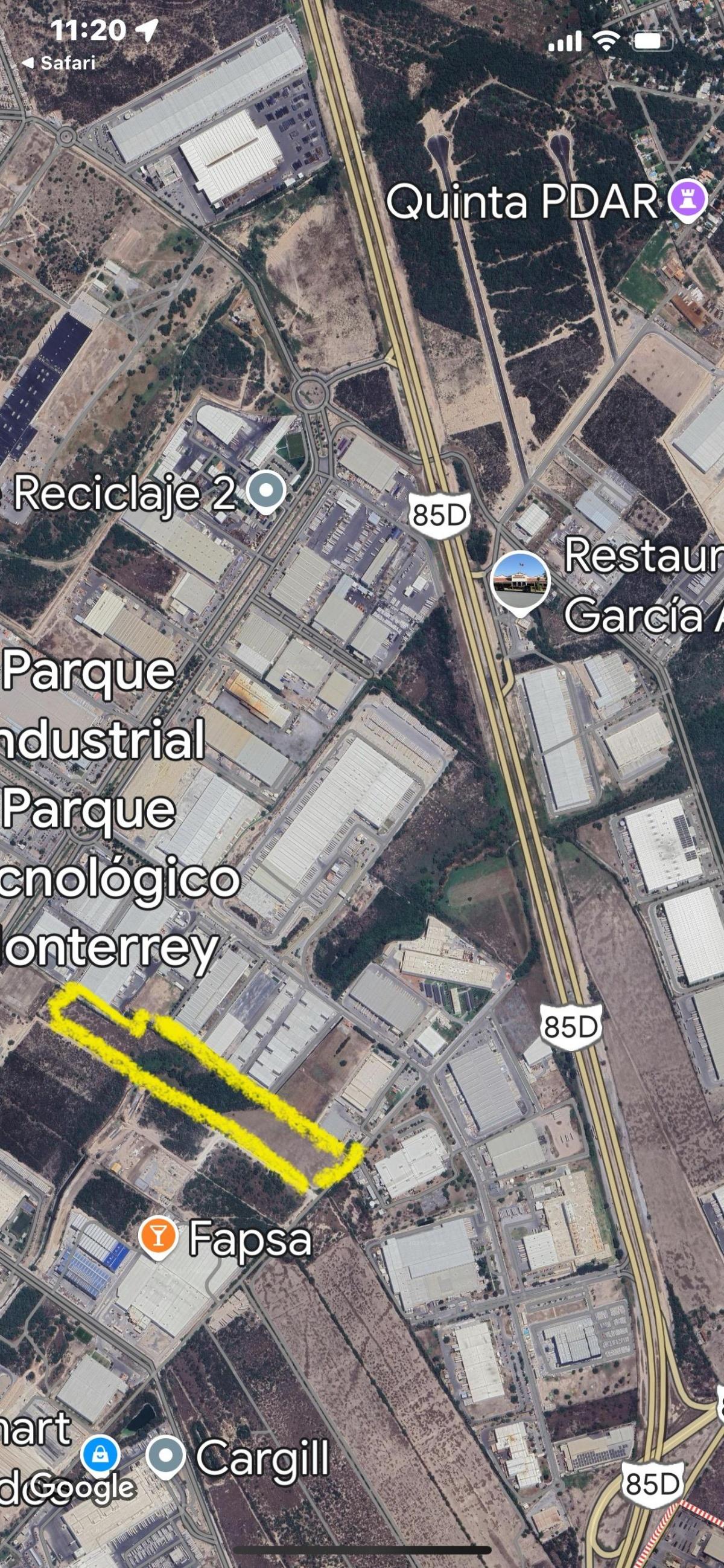 Terreno en Parque Industrial Nacional carretera Laredo