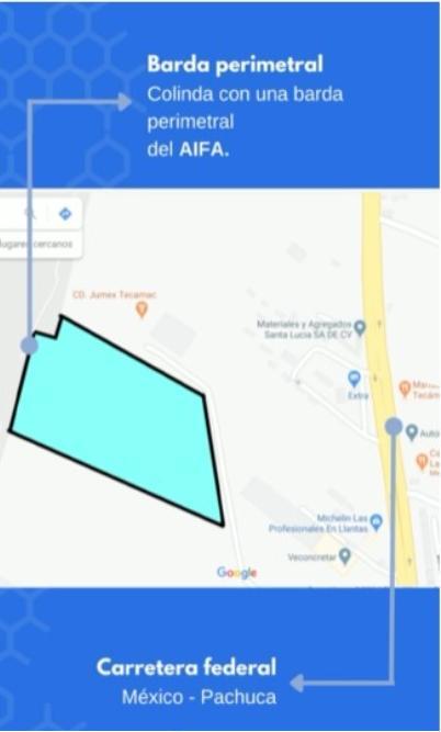 Terreno al lado del Aifa con Uso de Suelo Amplio