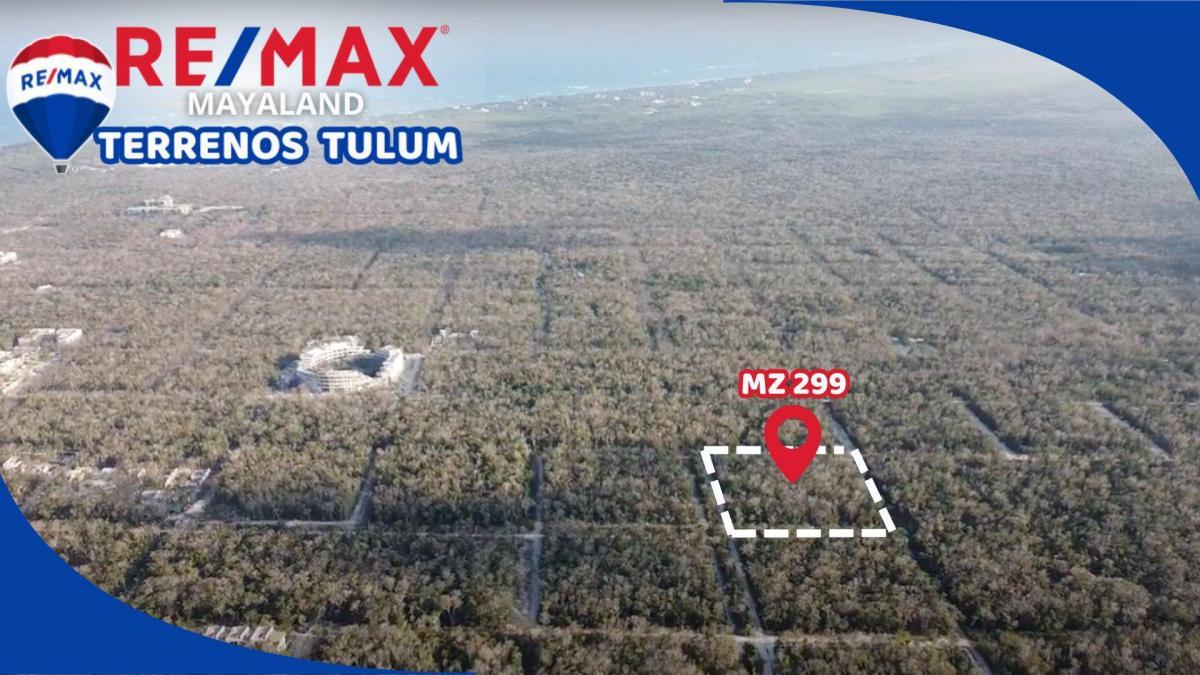 en venta lote de 850 m2 a 2 km de la playa de tulum