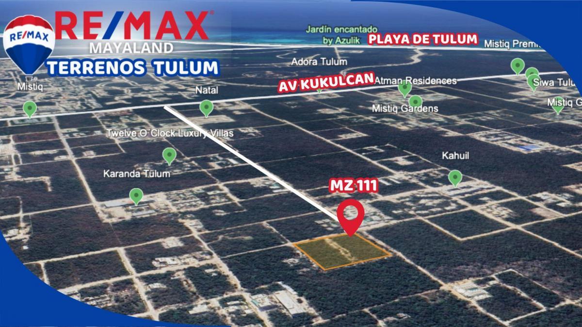 terreno en esquina de 835 m2  mz 111