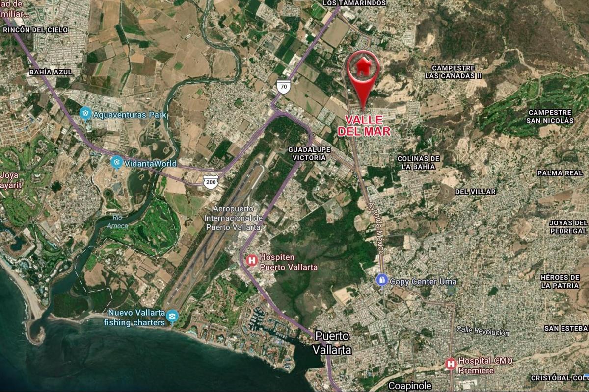 Terreno en Fracc. Valle del Mar, Pueto Vallarta. 132 Mts.