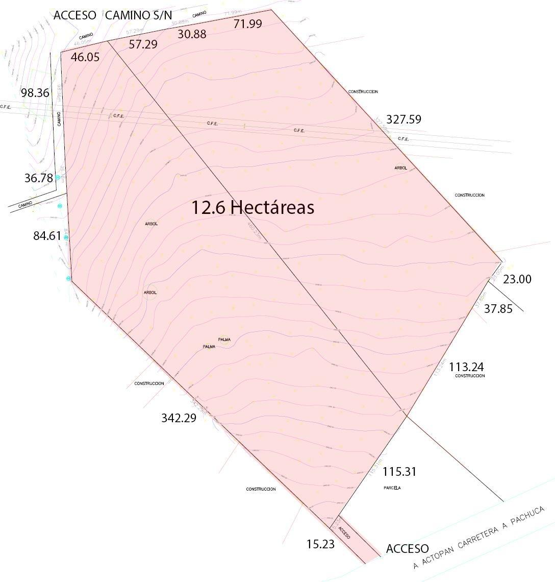 Terreno 12.6 hectáreas. Ideal Desarrollo Vivienda Comercio