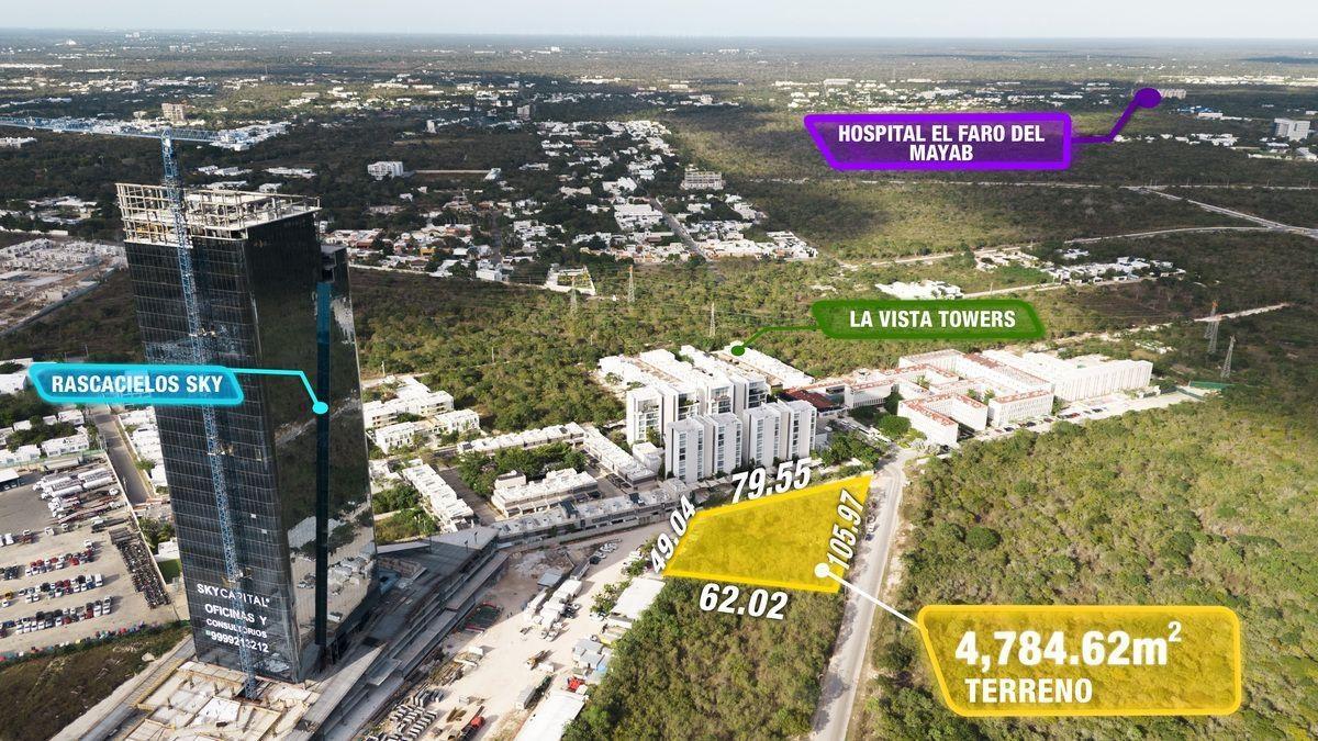 Terreno de 4,784.m2 en Esquina zona rascacielos The Sky Mid.