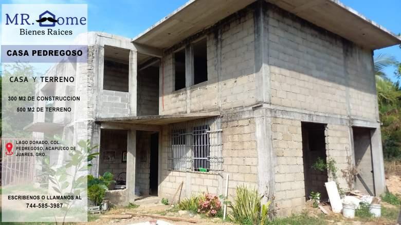 Terreno y Casa en Venta en Lago Dorado, San Isidro, Acapulco