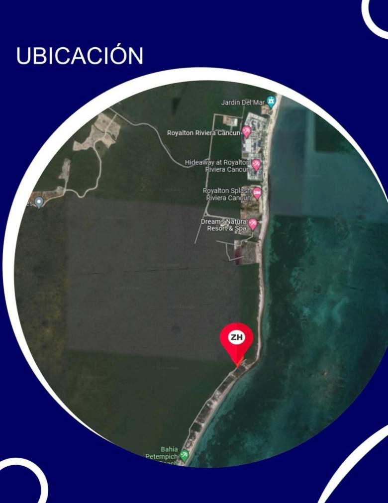 Terreno en la playa, en Bahía Petempich