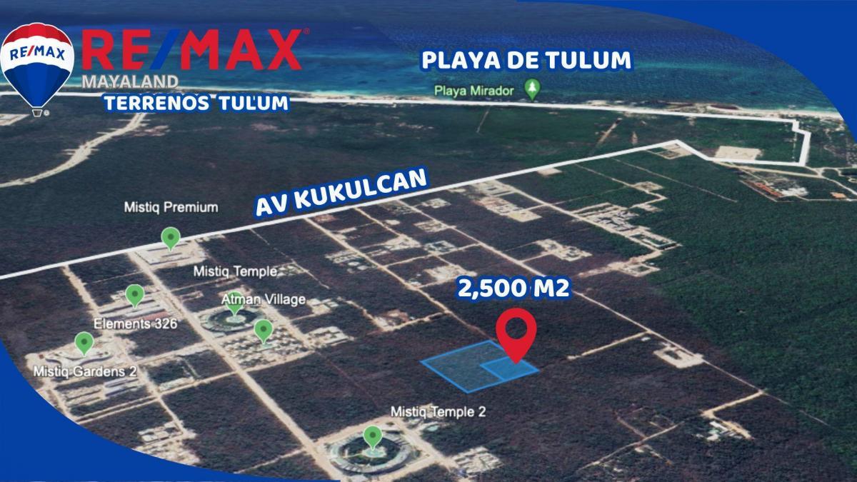 En venta 2500 m2 en Region 8 a 1 km de la playa de tulum