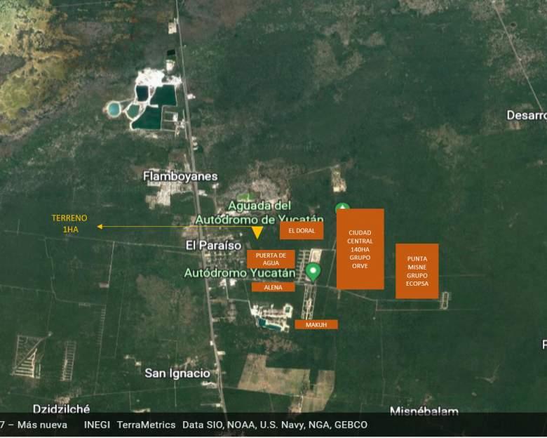 Terreno de 1ha Paraíso Progreso Yucatán