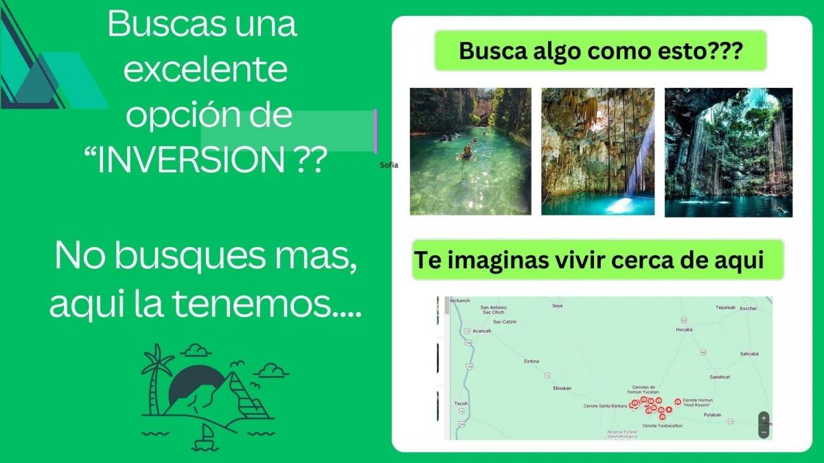 Terreno en Seyé  Yuctan, cerca de la zona de cenotes