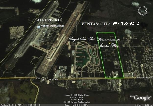 Se vende terreno de Inversión en Cancún