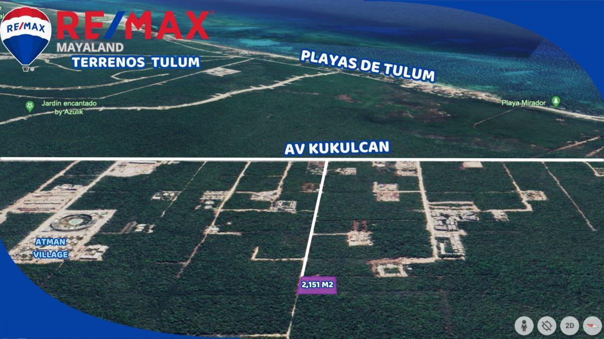En venta terreno a 900 mts de la playa de tulum