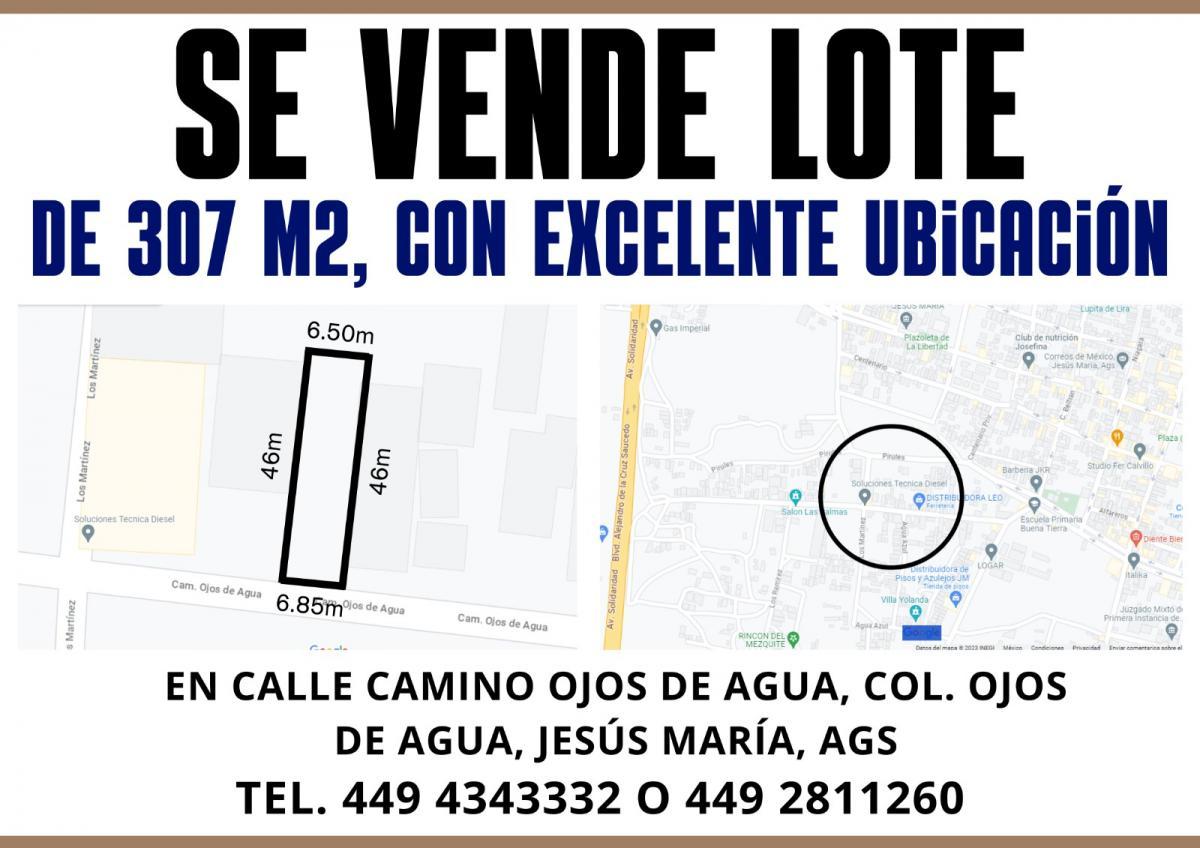  Excelente LOTE EN VENTA en JESÚS MARÍA, 307