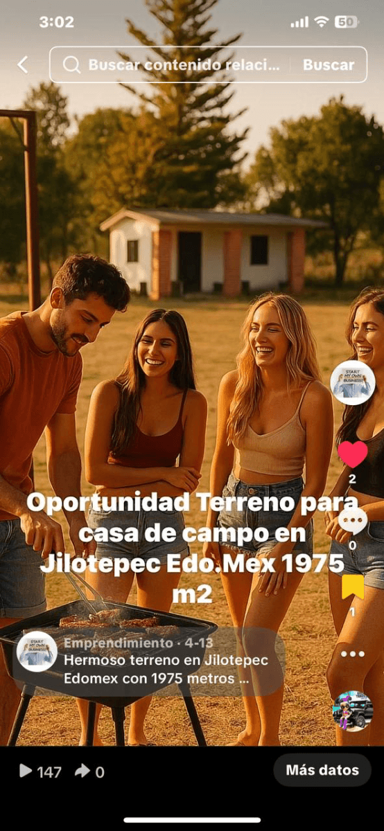 Terreno campestre en venta en Jilotepec Estado dé  México 